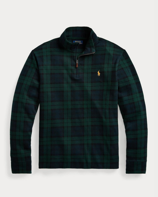 Sweater 1/4 Ralph Lauren Verde Cuadros