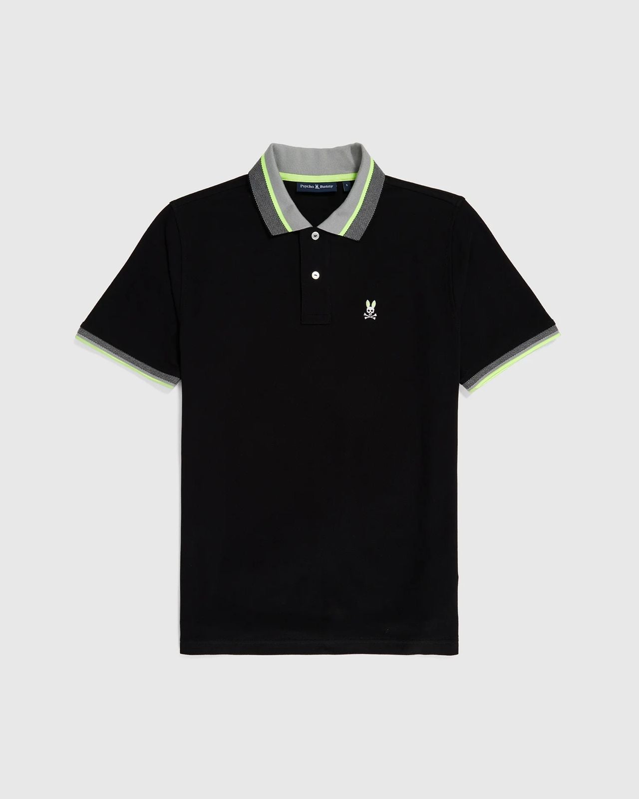 Polo cuello camisero negro on sale