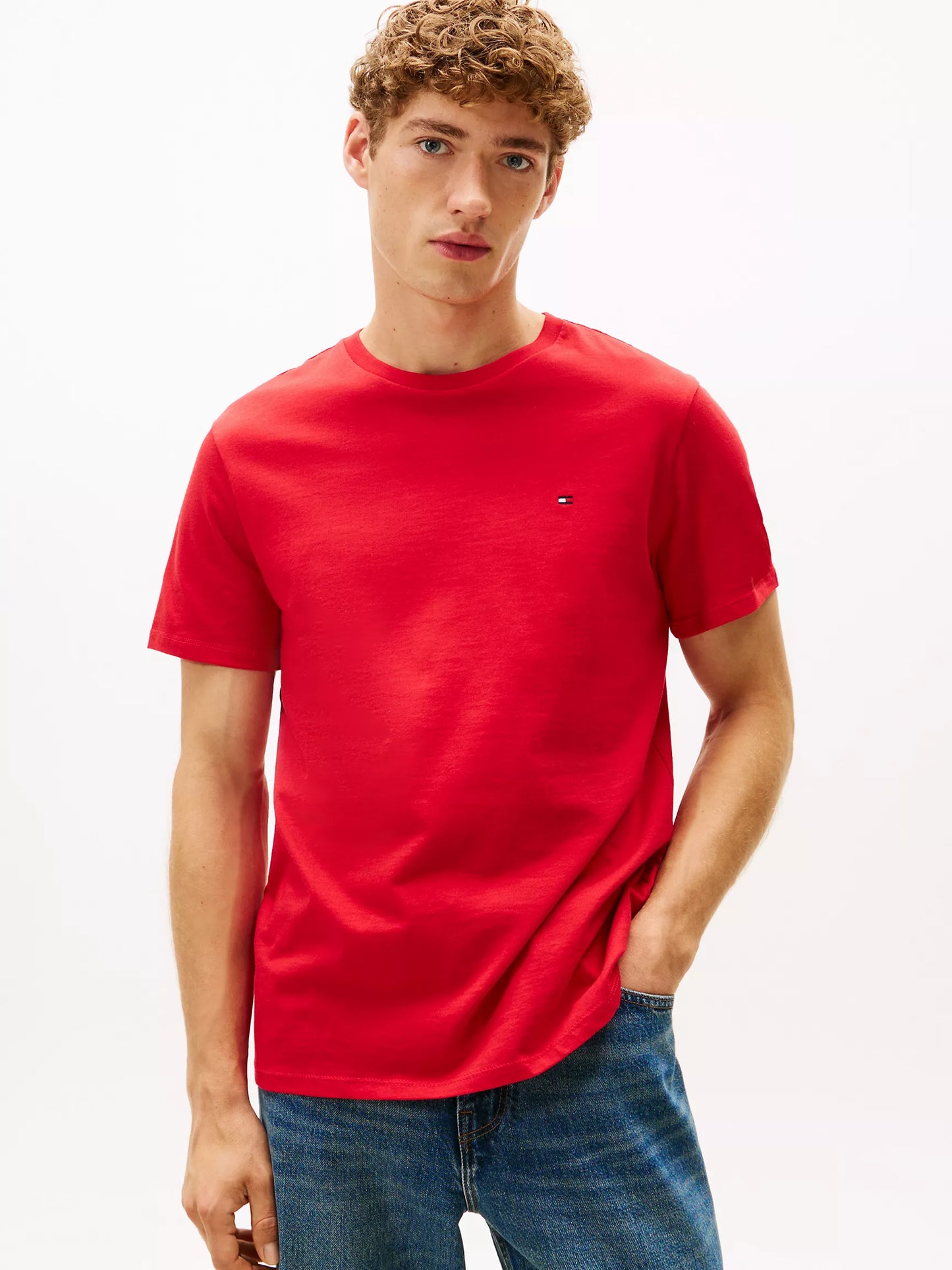 Polo Básico Tommy Hilfiger Rojo