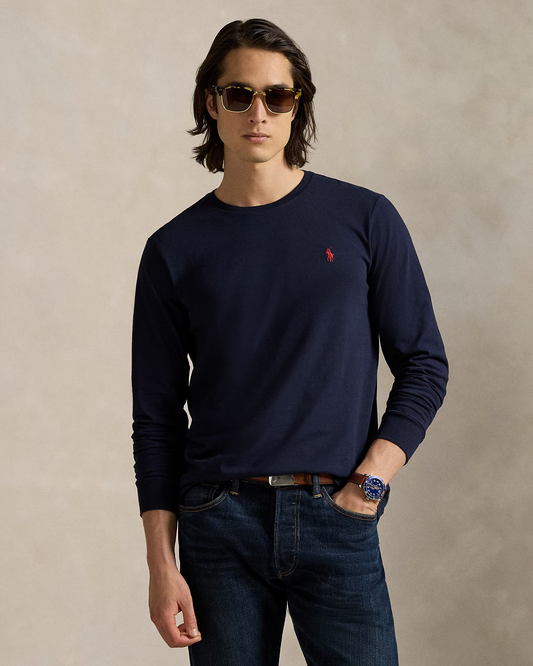 Preventa Polo Ralph Lauren Manga Larga Azul Marino