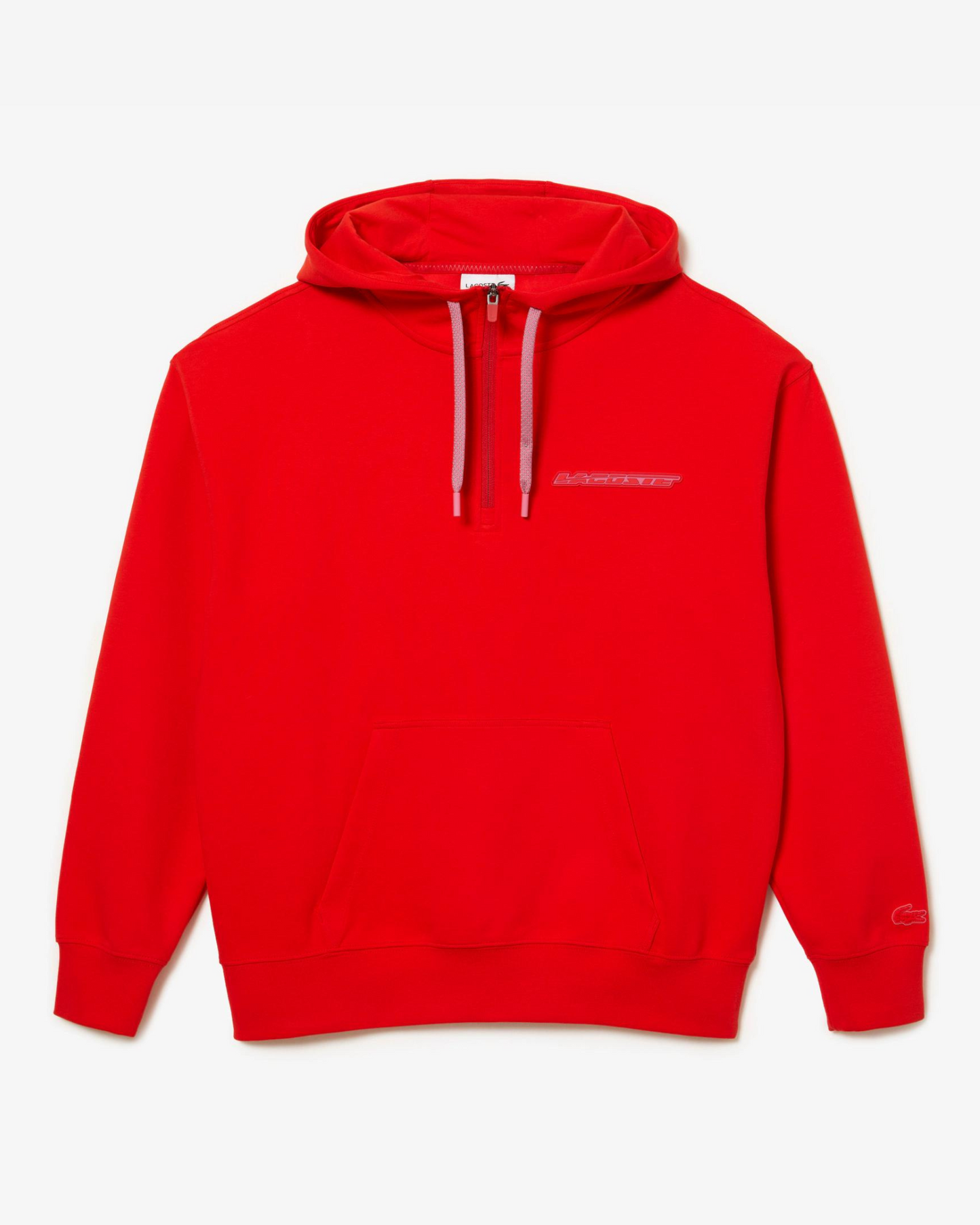 Hoodie Lacoste Rojo Coral