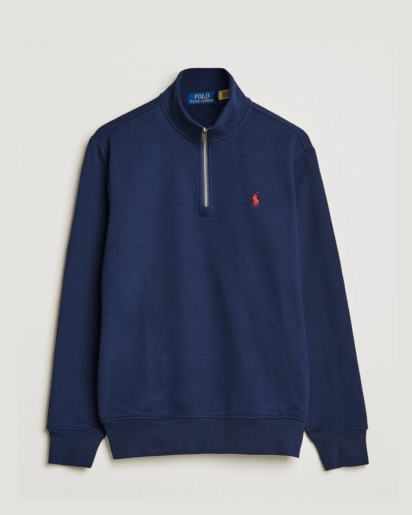 Sweater Fleece Jersey Half Zip Navy