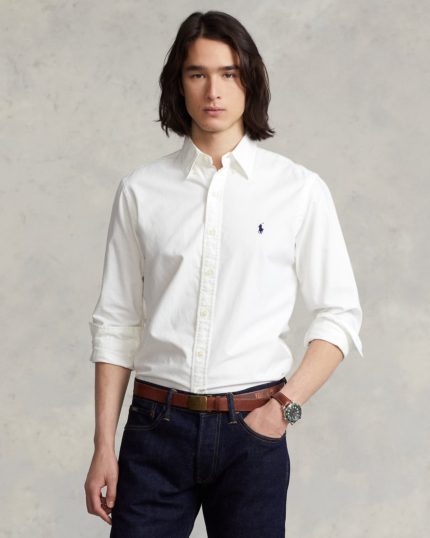 Camisa Oxford Ralph Lauren Blanca S