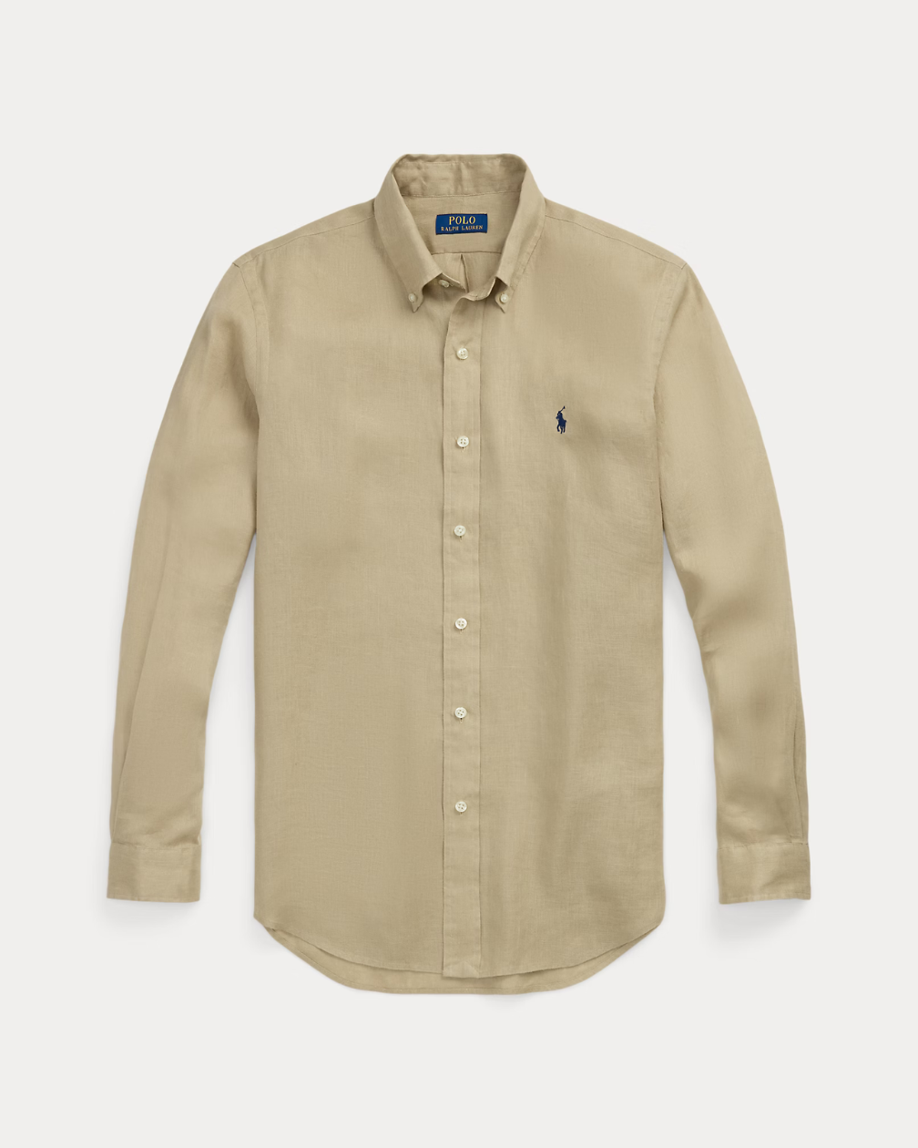 Camisa Lino Ralph Lauren Beige