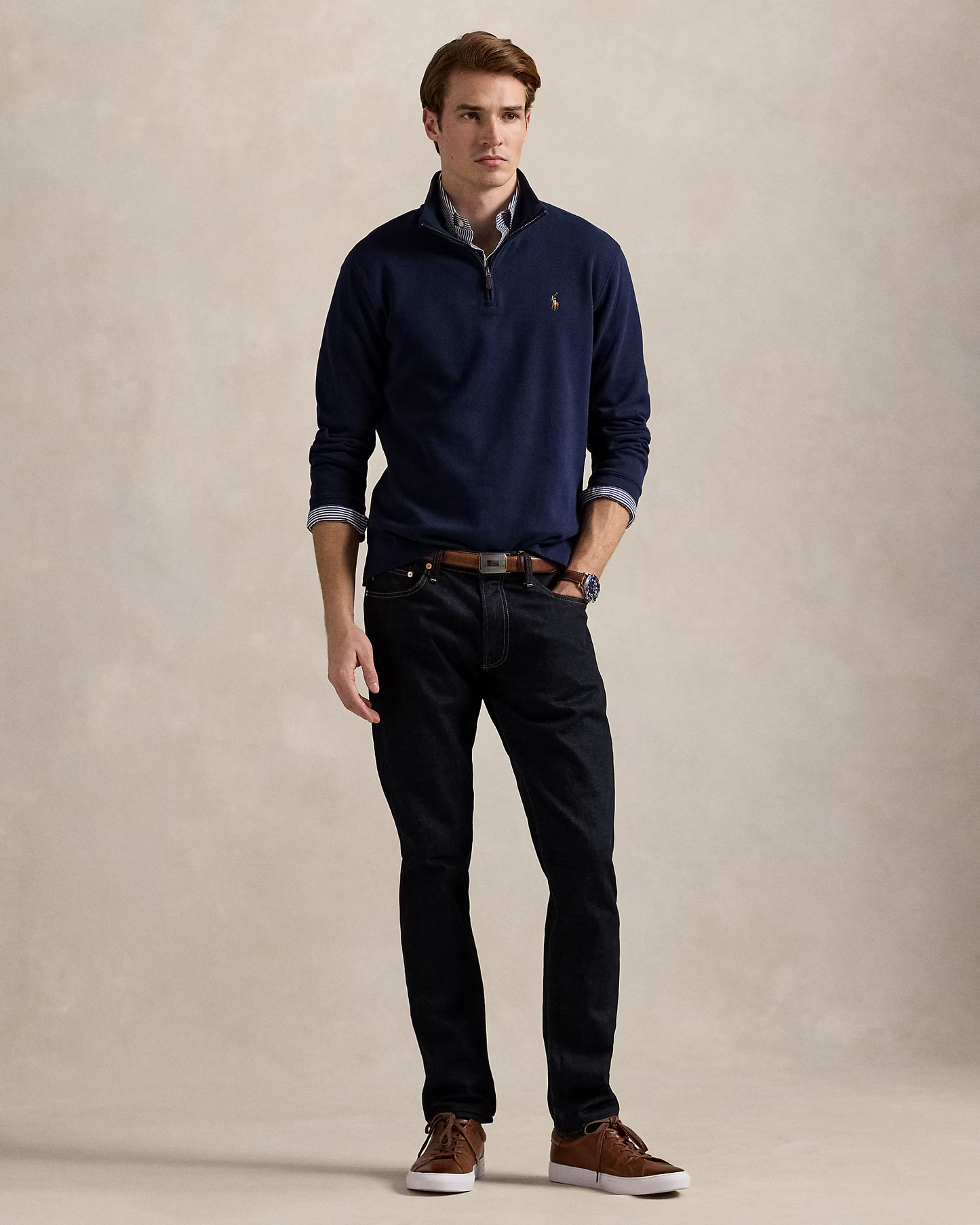 Sweater 1/4 Ralph Lauren Azul