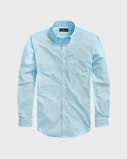 Camisa Ralph Lauren Cuadros Turquesa