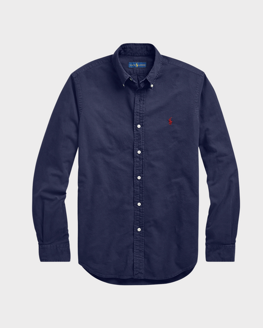 Camisa Oxford Ralph Lauren Azul Marino