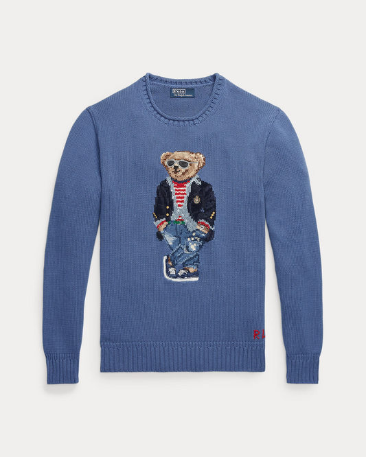 Polo Bear Cotton Mockneck Jumper