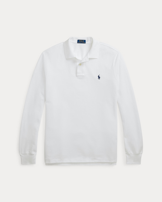 Camisero Ralph Lauren Manga Larga Blanco
