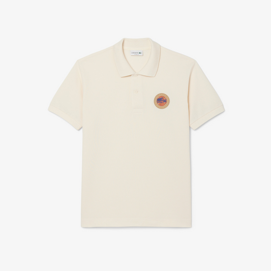 Camisero Lacoste Crema Heritage