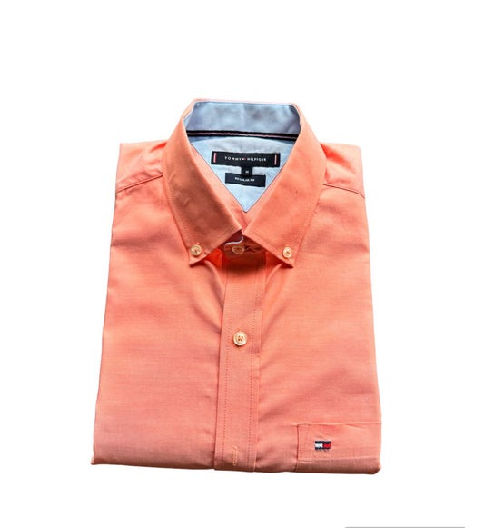 Camisa Tommy Hilfiger Naranja Salmón