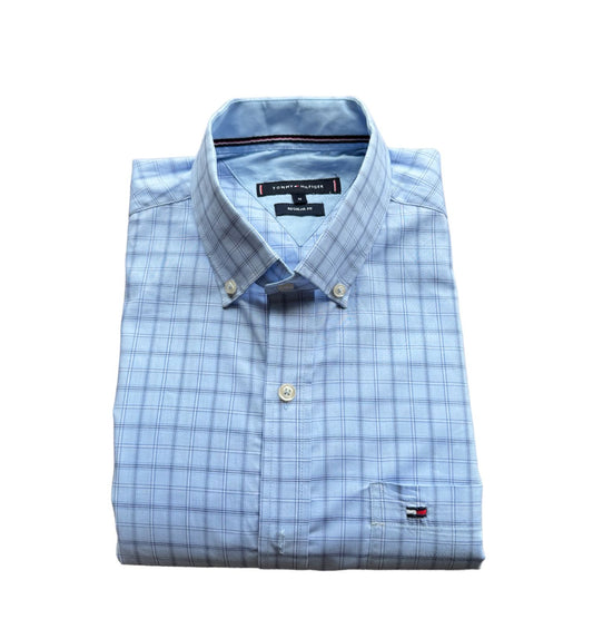 Camisa Tommy Hilfiger Cuadros Celeste