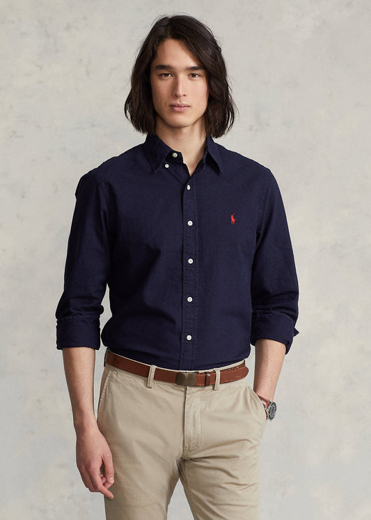 Camisa Oxford Ralph Lauren Azul Marino