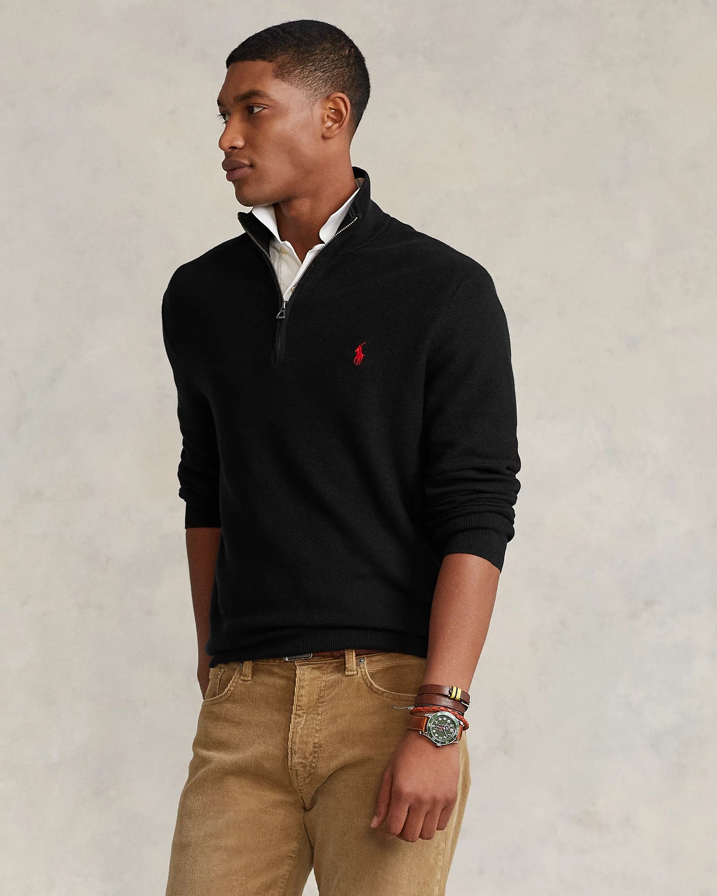 Sweater 1/4 Ralph Lauren Negro