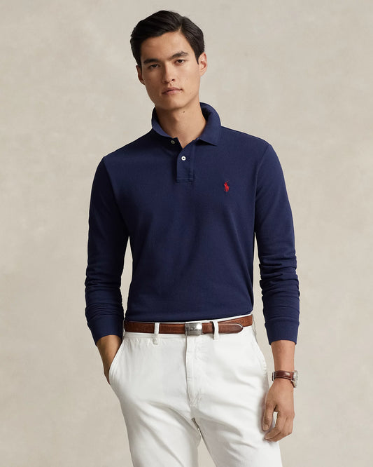 Camisero Ralph Lauren Manga Larga Acero