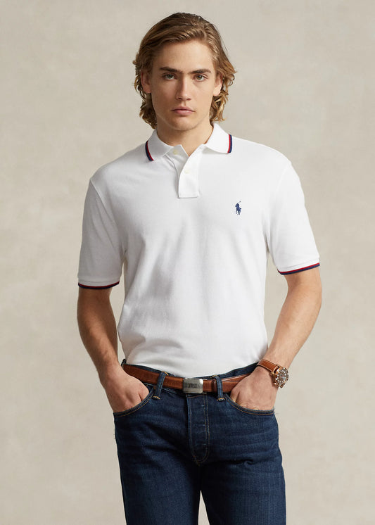 Camisero Ralph Lauren Blanco Listado