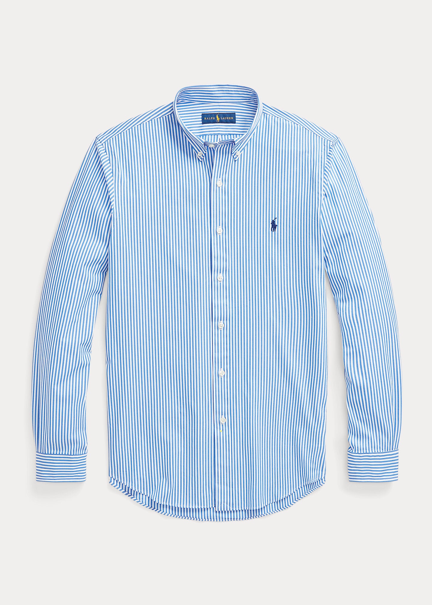 Camisa Ralph Lauren Listada Celeste