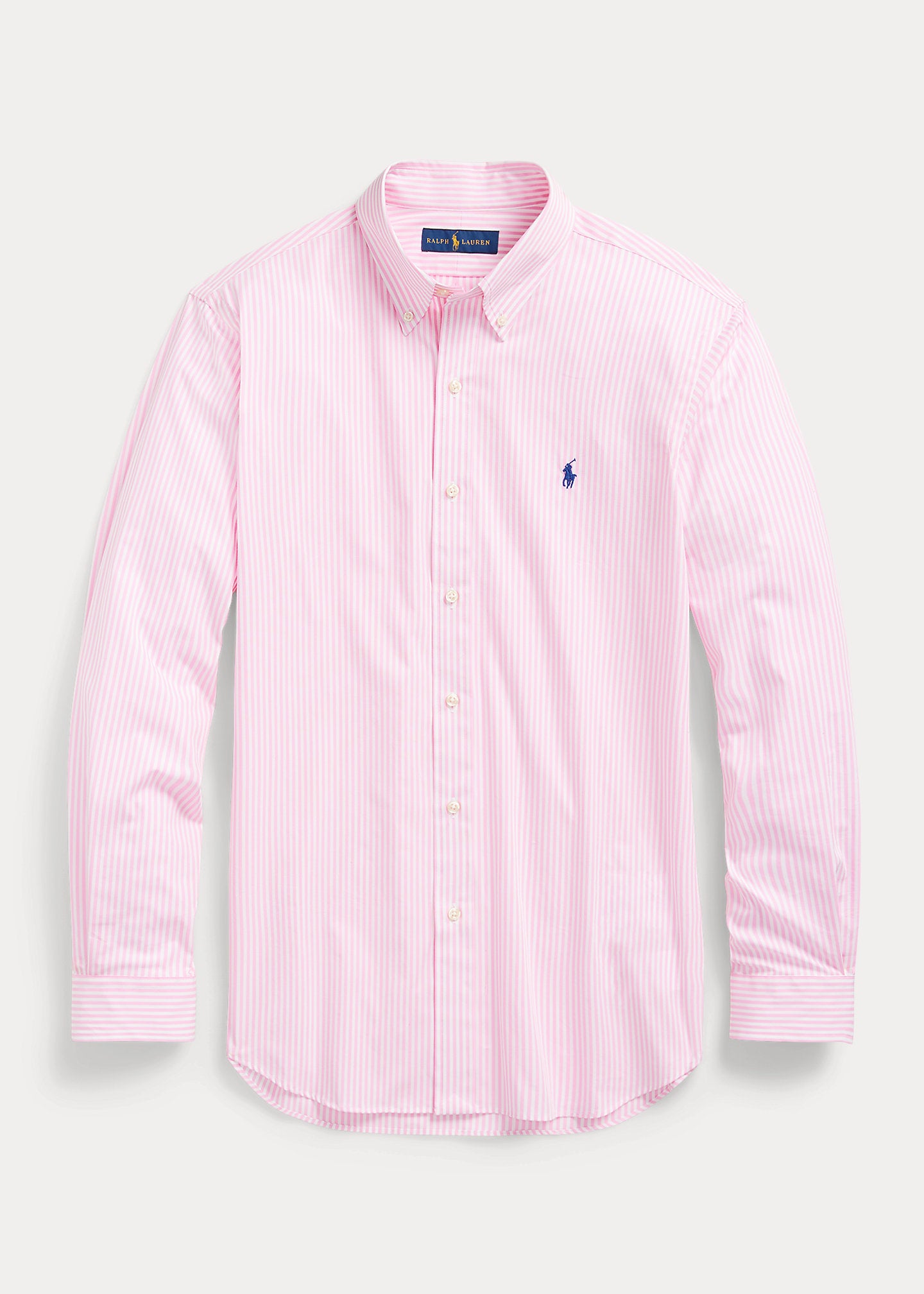 Camisa Oxford Ralph Lauren Listada Rosada