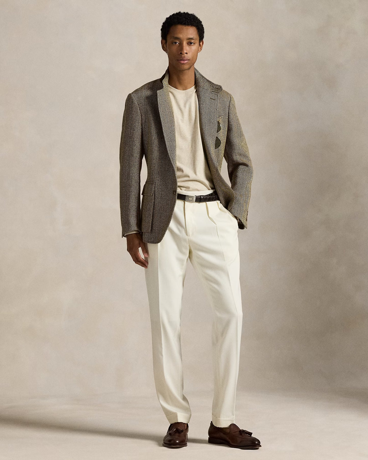 Preventa Polo Ralph Lauren Manga Larga Beige