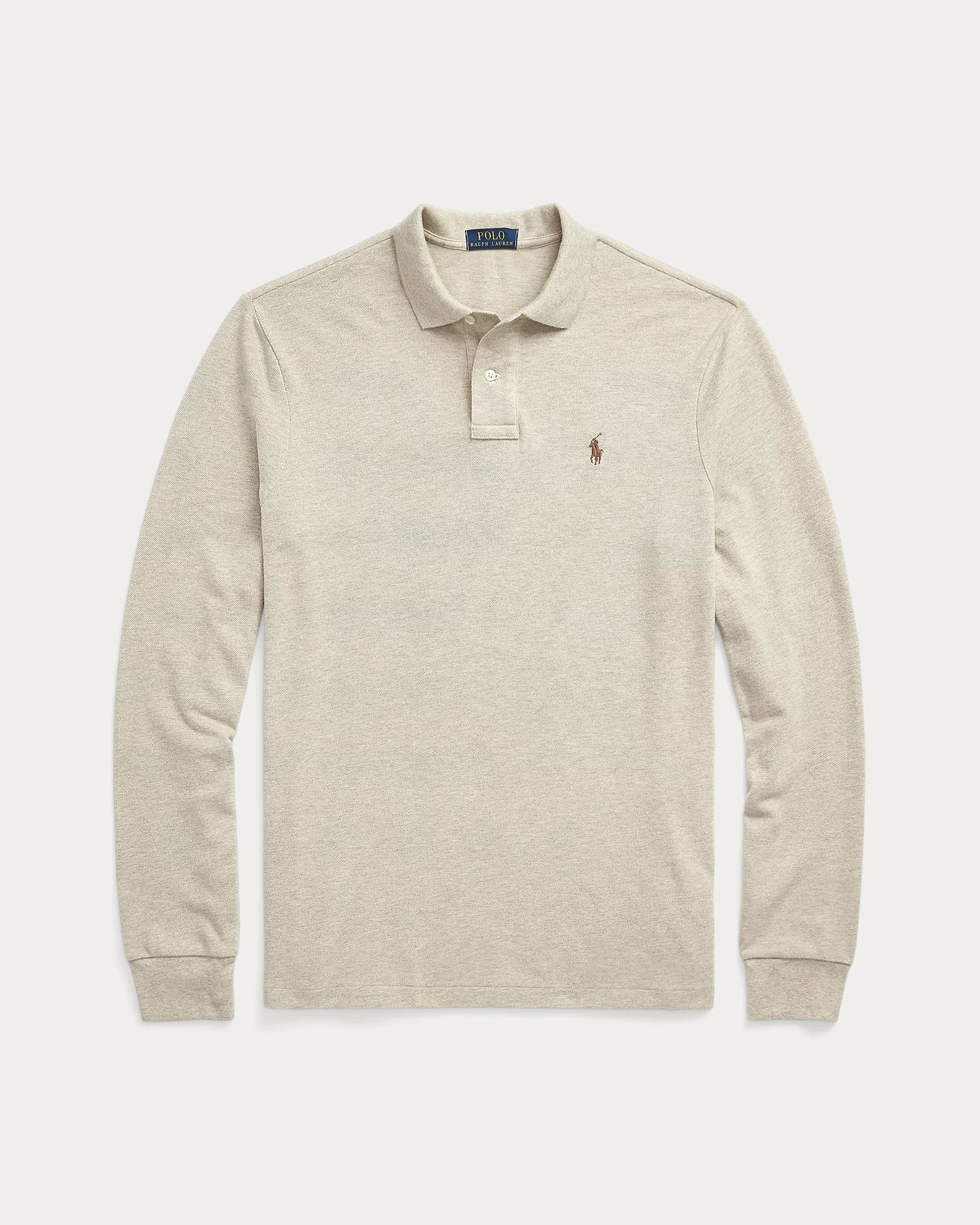 Camisero Ralph Lauren Manga Larga Beige