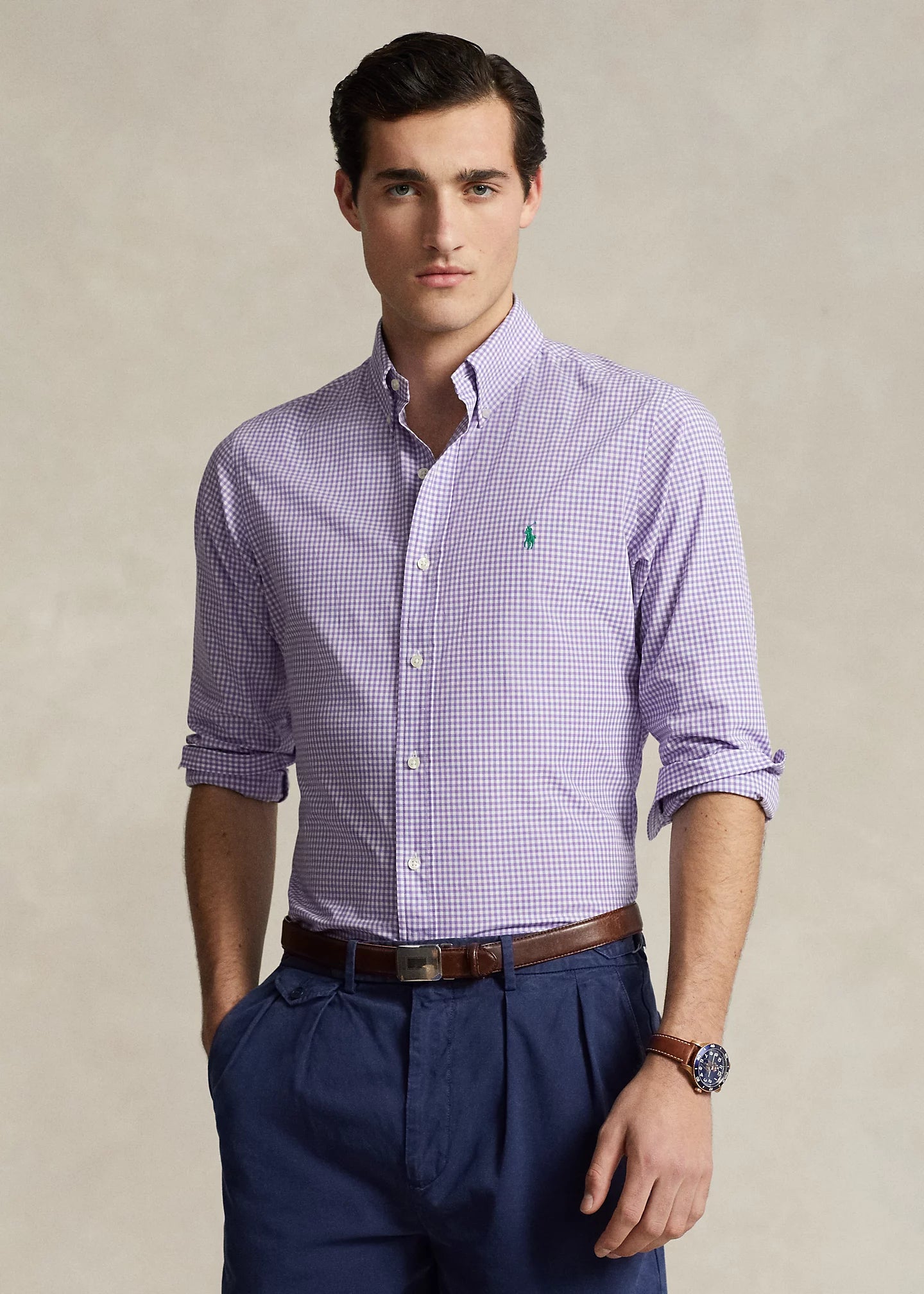 Camisa Ralph Lauren Morada Cuadros