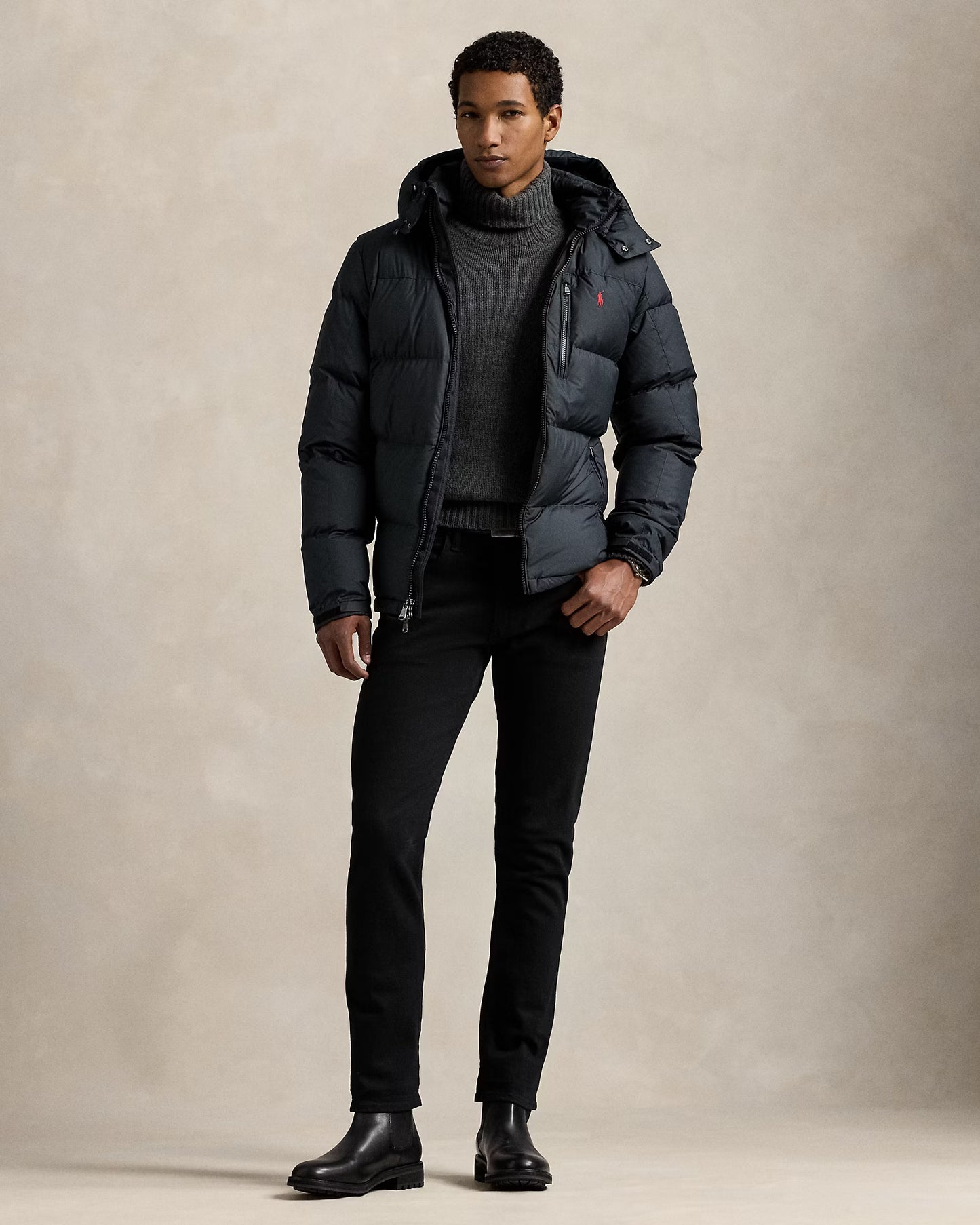 Preventa Casaca Ralph Lauren Gorham de plumón Negro