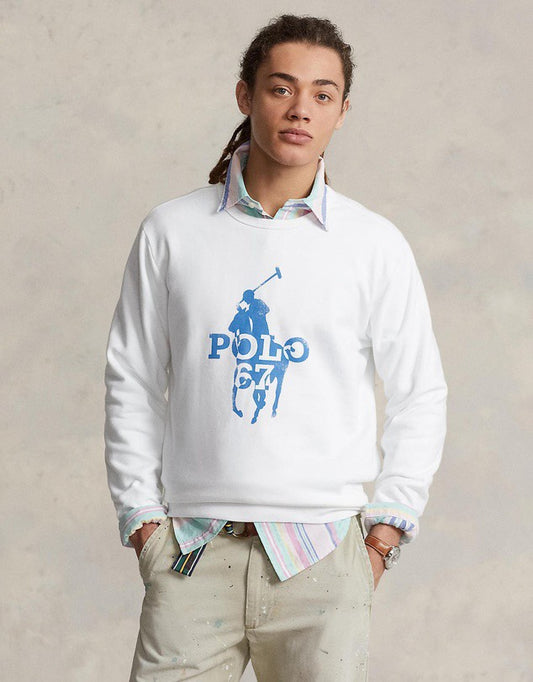 Polera Ralph Lauren Blanco Logo